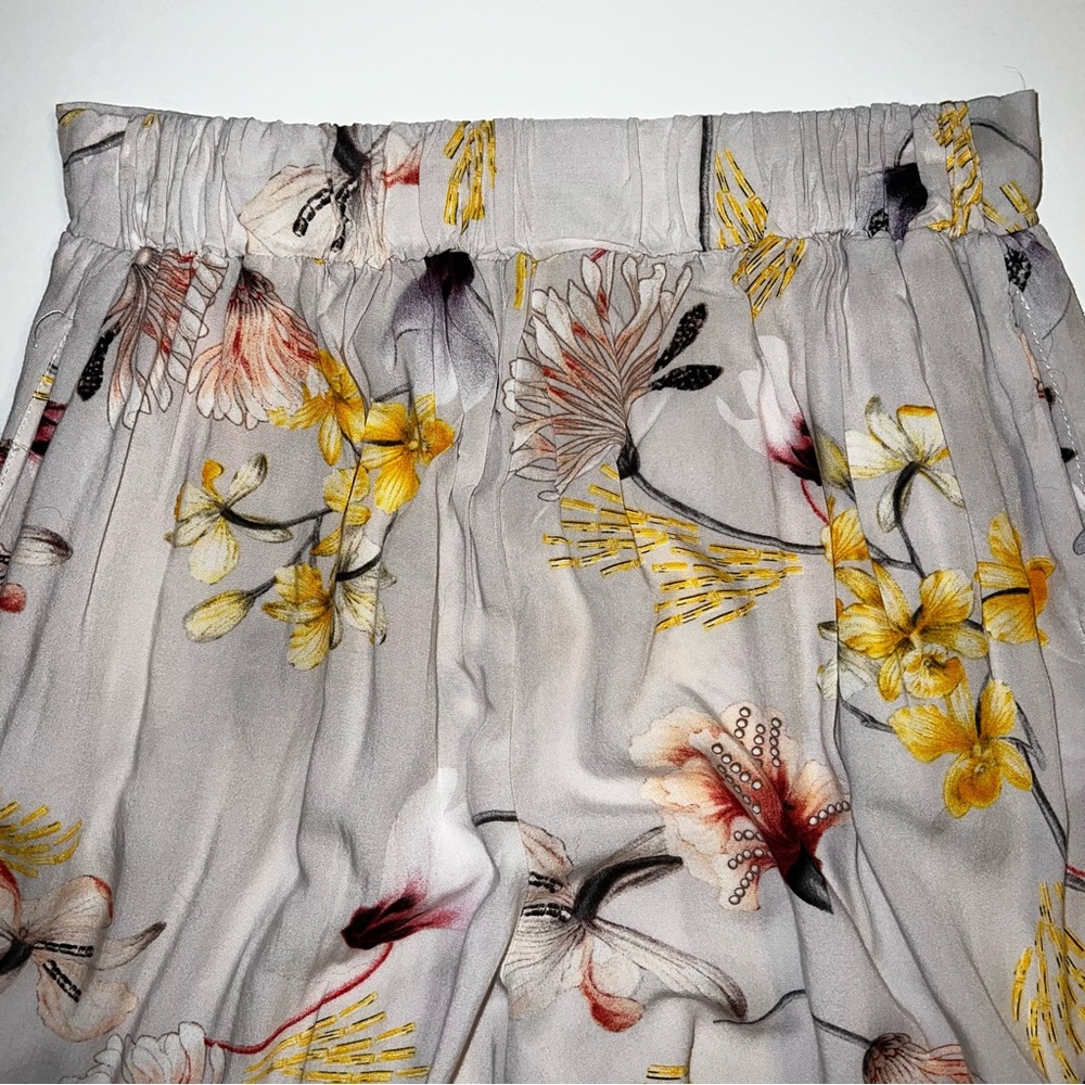 Jaase Juliette Bombay Wide Leg Floral Multicolor Pants Sz XS - Picture 9 of 10